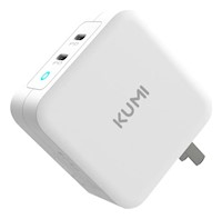 CARGADOR DE CELULAR 100W ULTRA RÁPIDO KUMI DOBLE PUERTO C - BLANCO